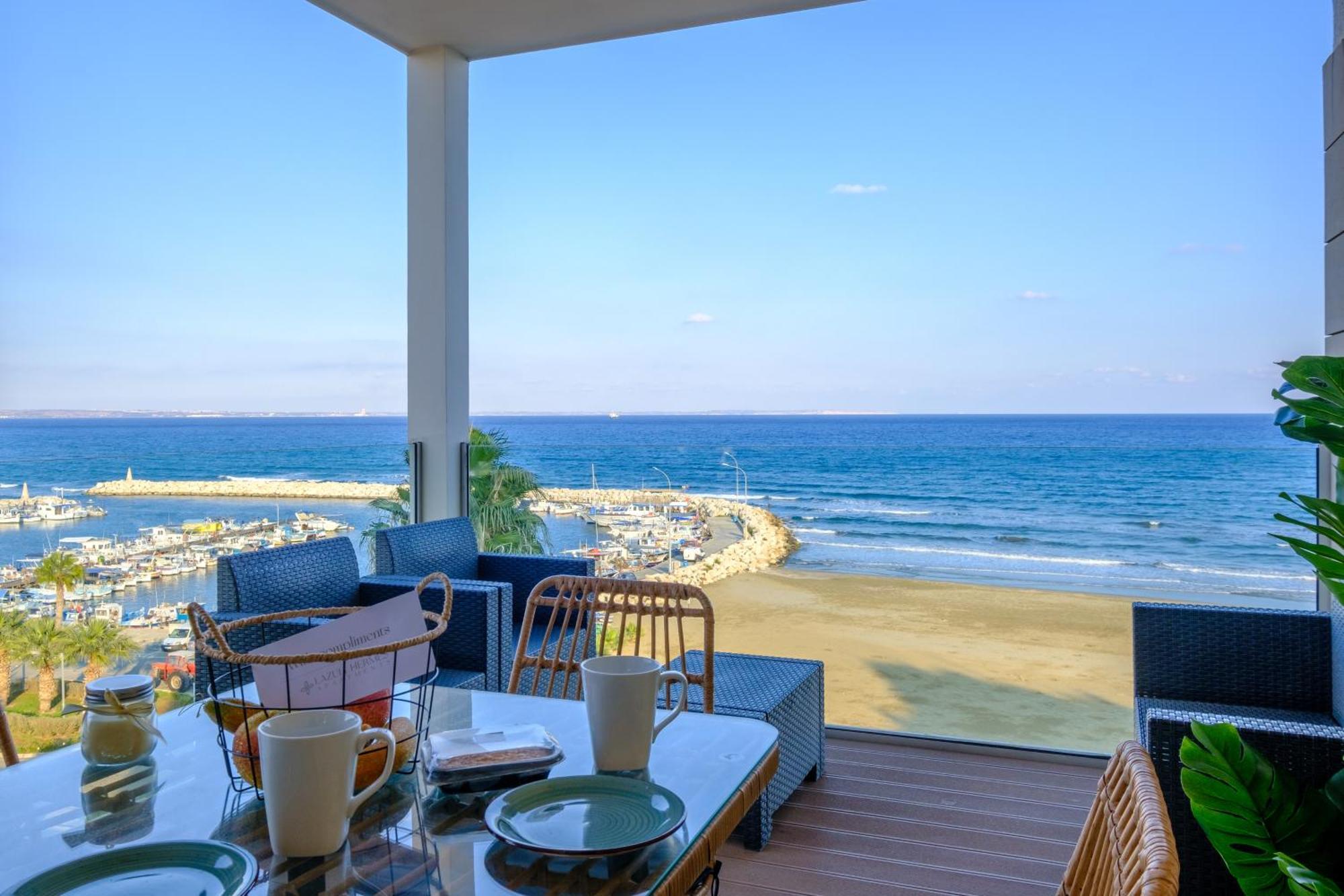 Lazuli Sea View Beachfront Ap 254 Apartment Larnaca Ngoại thất bức ảnh